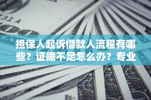 济南担保人起诉借款人流程有哪些？证据不足怎么办？专业律师解答
